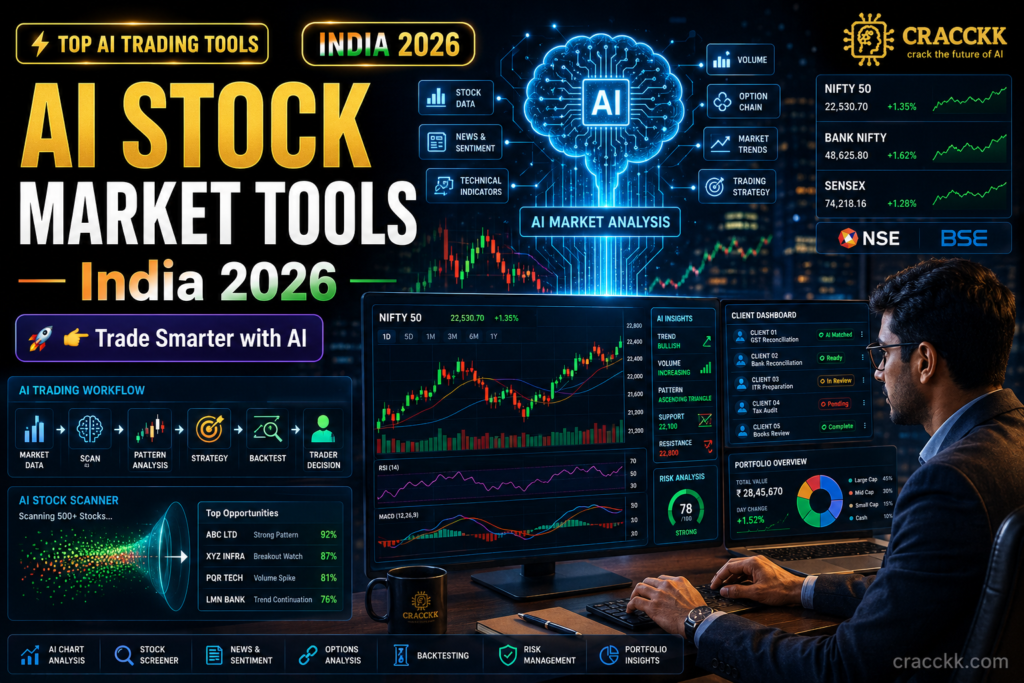 AI Tools for Stock Market Trading India 2026